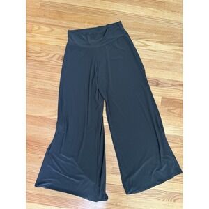 CLARA SUN WOO‎ Signature Palazzo Pants Gray Wide Leg High-Rise Pull On Size XL